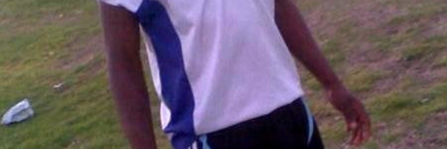  Musa Ngaleka, ‘n Gr 10 leerder van Gansbaai Academia wat tragies gesterf het, in sy sokkeruitrusting 